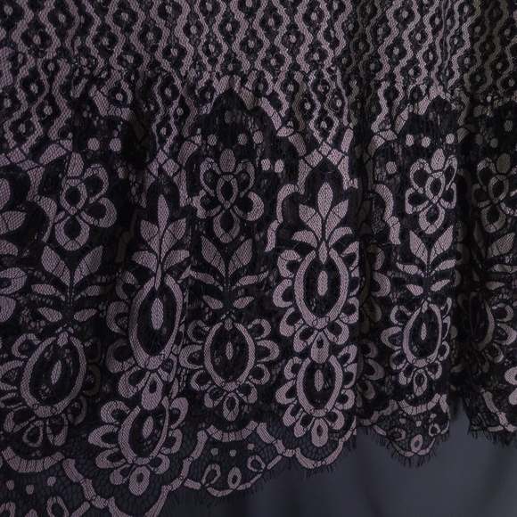 Lane Bryant Pink and Black Floral Tunic - Picture 3 of 9